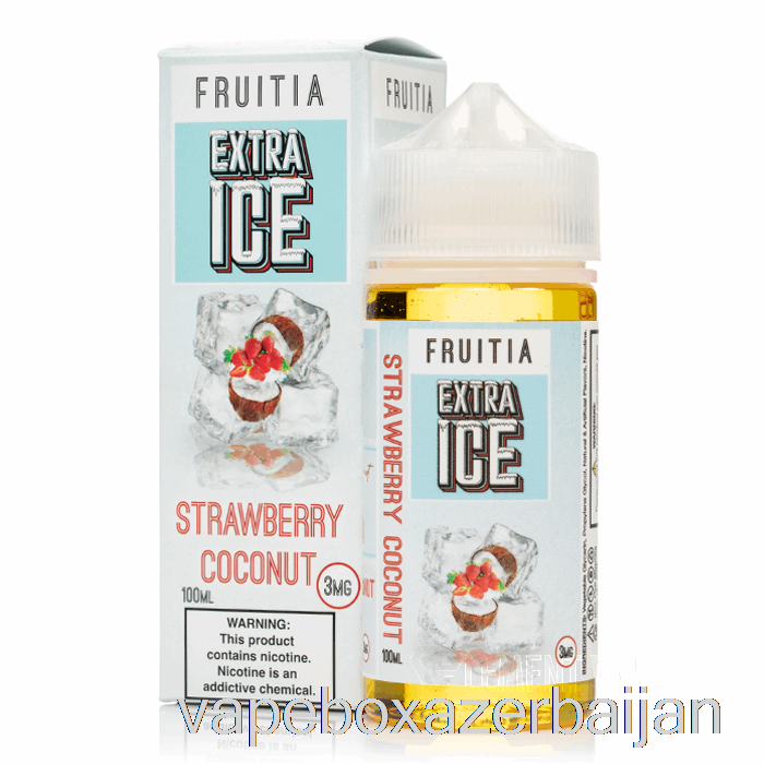 Vape Baku Strawberry Coconut - Extra Ice - Fruitia - 100mL 0mg